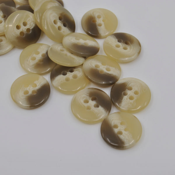 Button - Mottled ‘Olive’ – 15mm